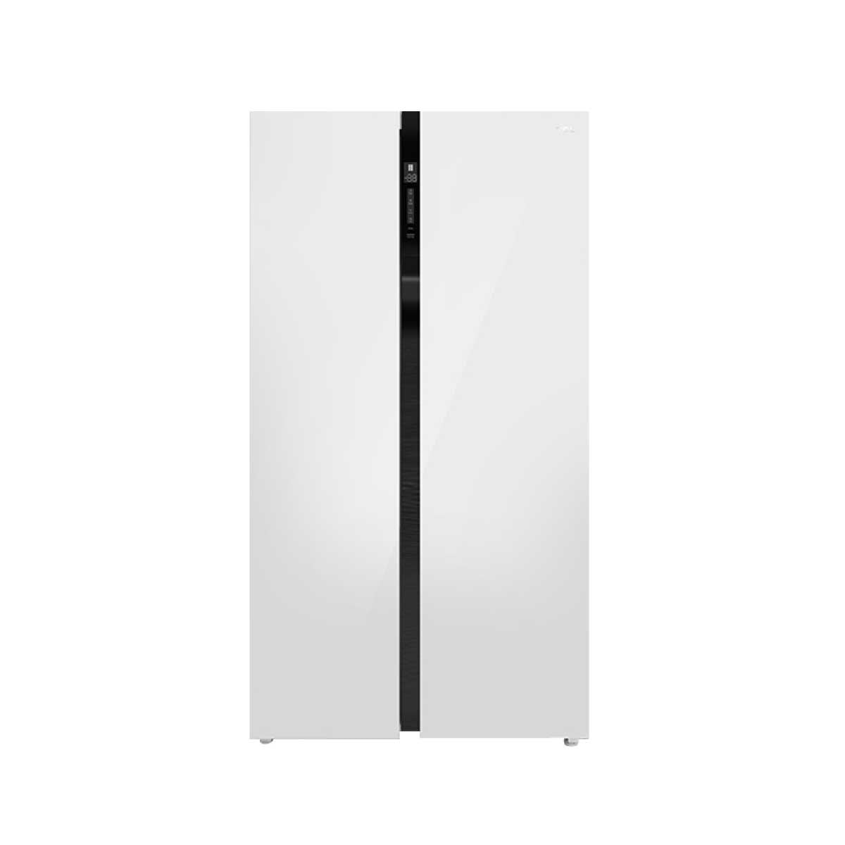 TCL ตู้เย็น Sidebyside 22.3Q INVERTER กระจกขาว รุ่นRT37GPSBW