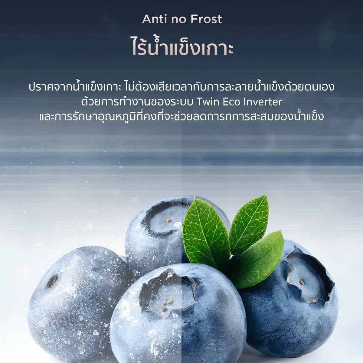 TCL ตู้เย็นSidebyside16Q INVERTERสีเทา รุ่นRT44MPSBG