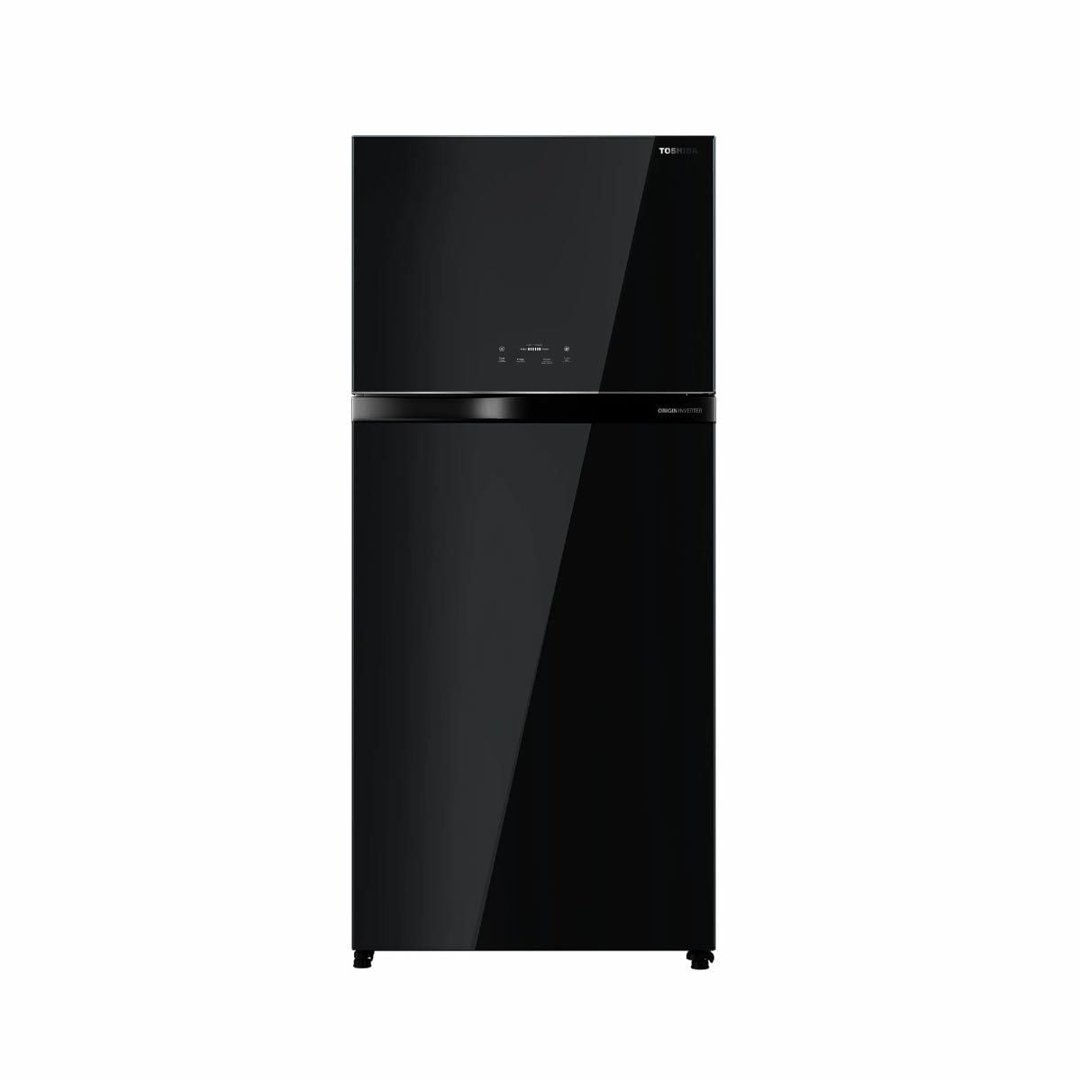 TOSHIBA ตู้เย็น2ประตู 21.5Q บานกระจกสีดำ รุ่นGR-RT835WE-PGTH(XK)