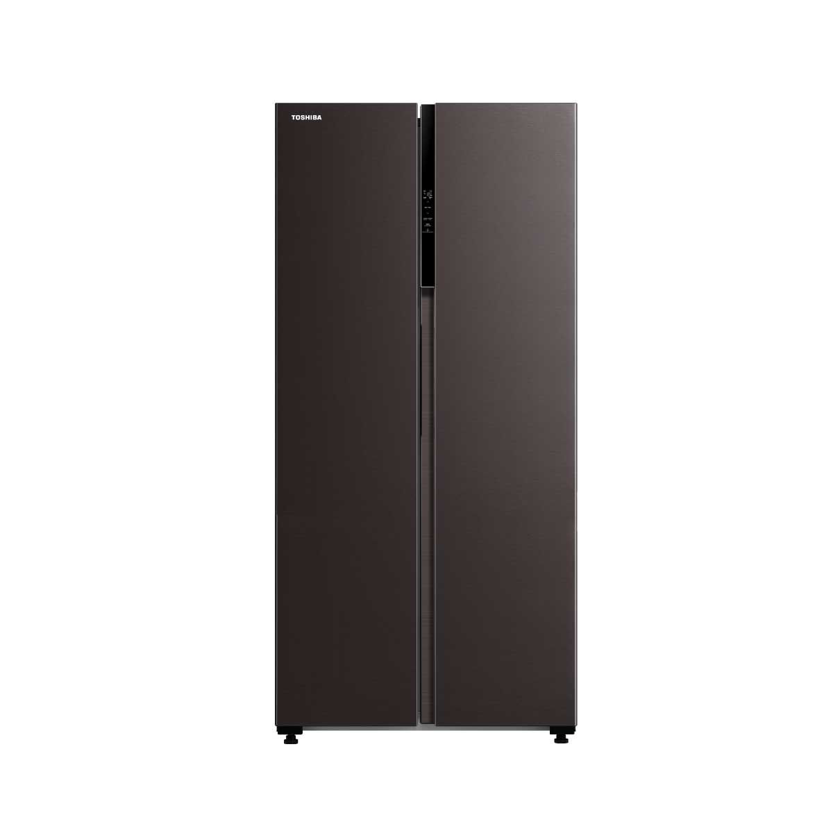 TOSHIBA ตู้เย็น Side by Side 16.2Q  TSmartLife  สี SATIN GREY รุ่น GR-RS600WI-PMT(37)