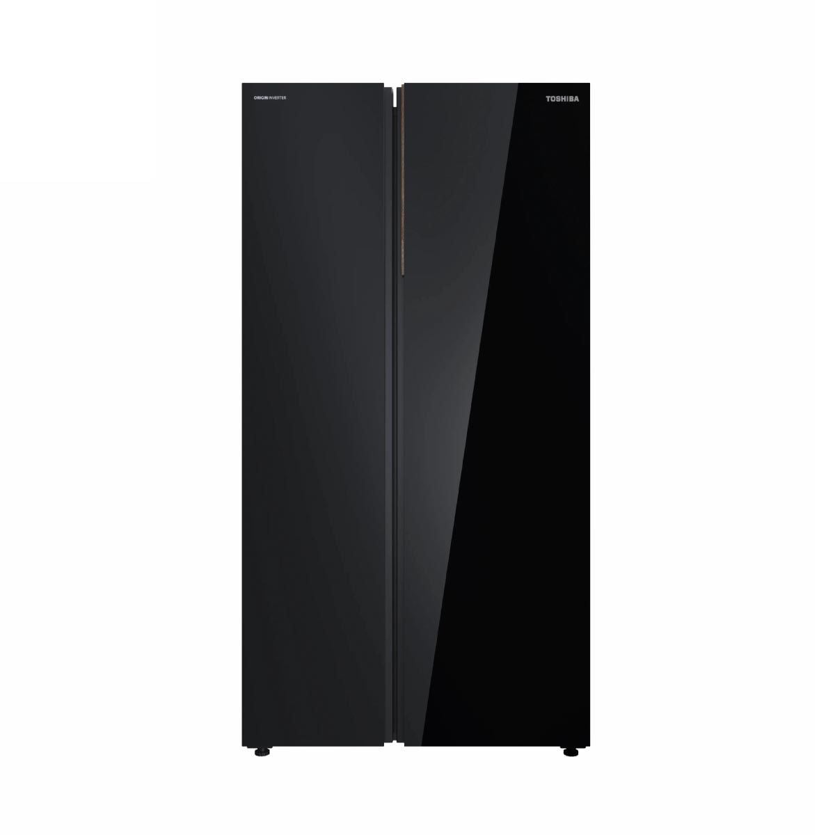 TOSHIBA  ตู้เย็น Sideby Side 25.1Q Wifi กระจกสีดำ  Auto ice รุ่น GR-RS905WIA-PGTH(22)