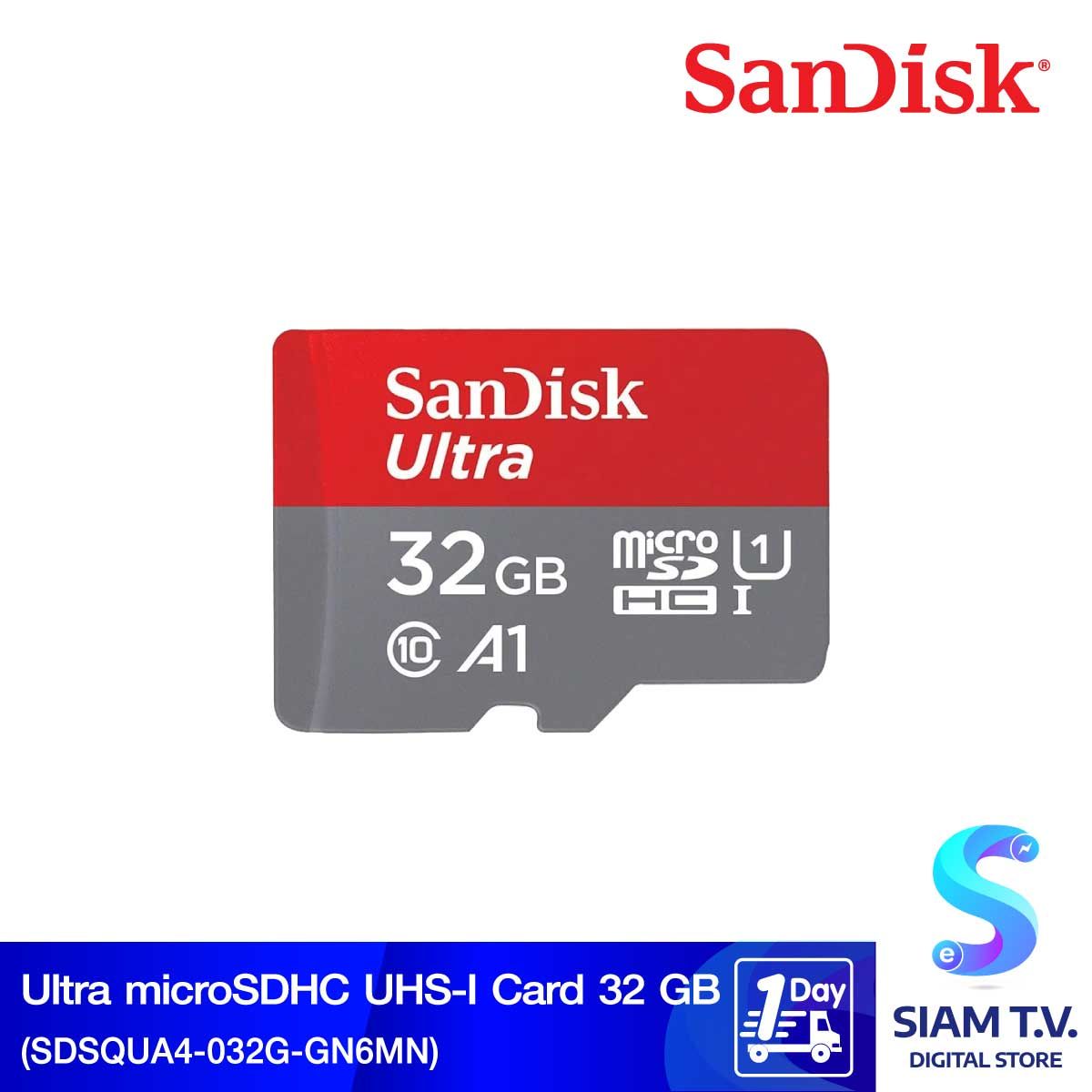 SANDISK MICRO SD CARD Ultra 32 GB รุ่น SDSQUA4032G_GN6MN