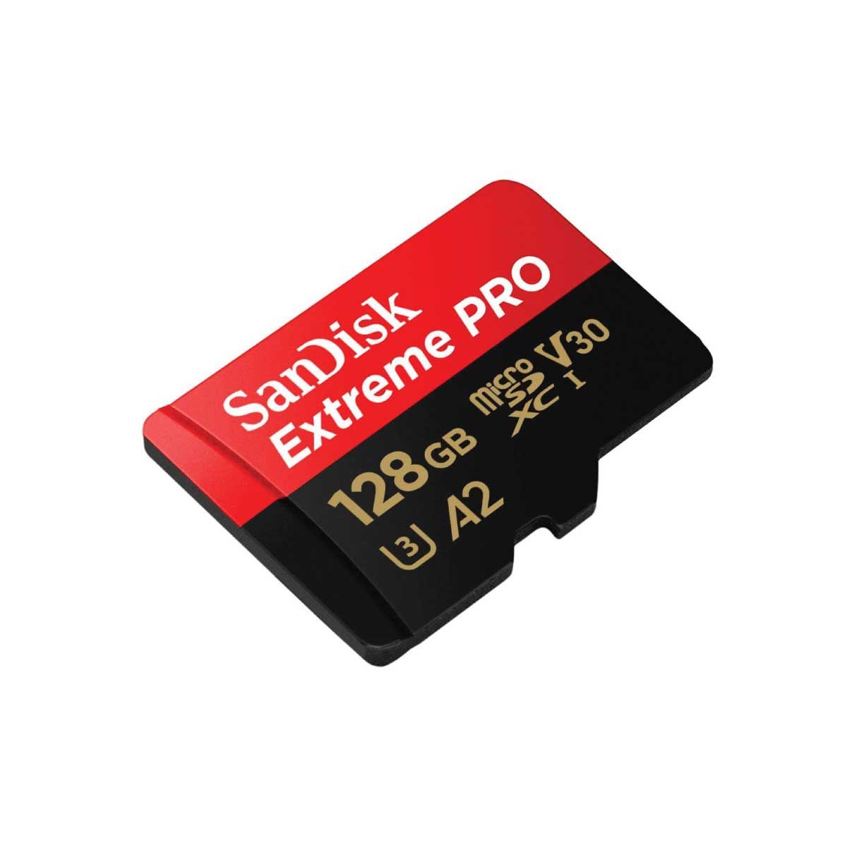 MICRO SD CARD 128 GB (ไมโครเอสดีการ์ด) SANDISK EXTREME PRO MICROSDXC UHS-I CARD (SDSQXCD-128G-GN6MA)