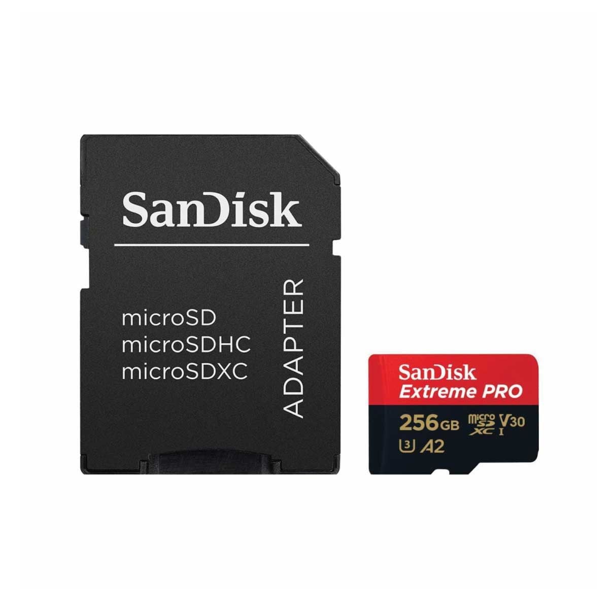 MICRO SD CARD 256 GB (ไมโครเอสดีการ์ด) SANDISK EXTREME PRO MICROSDXC UHS-I CARD (SDSQXCD-256G-GN6MA)