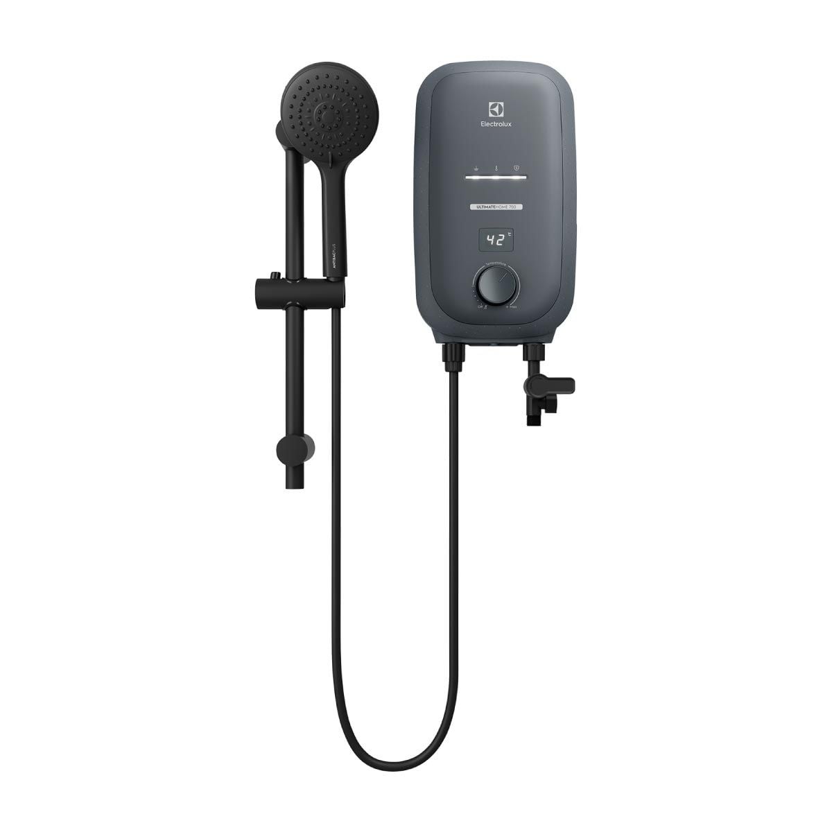 ELECTROLUX เครื่องทำน้ำอุ่น4800W+ราวสไลด์ สีดำ Series700 รุ่น EWE481RX1G6