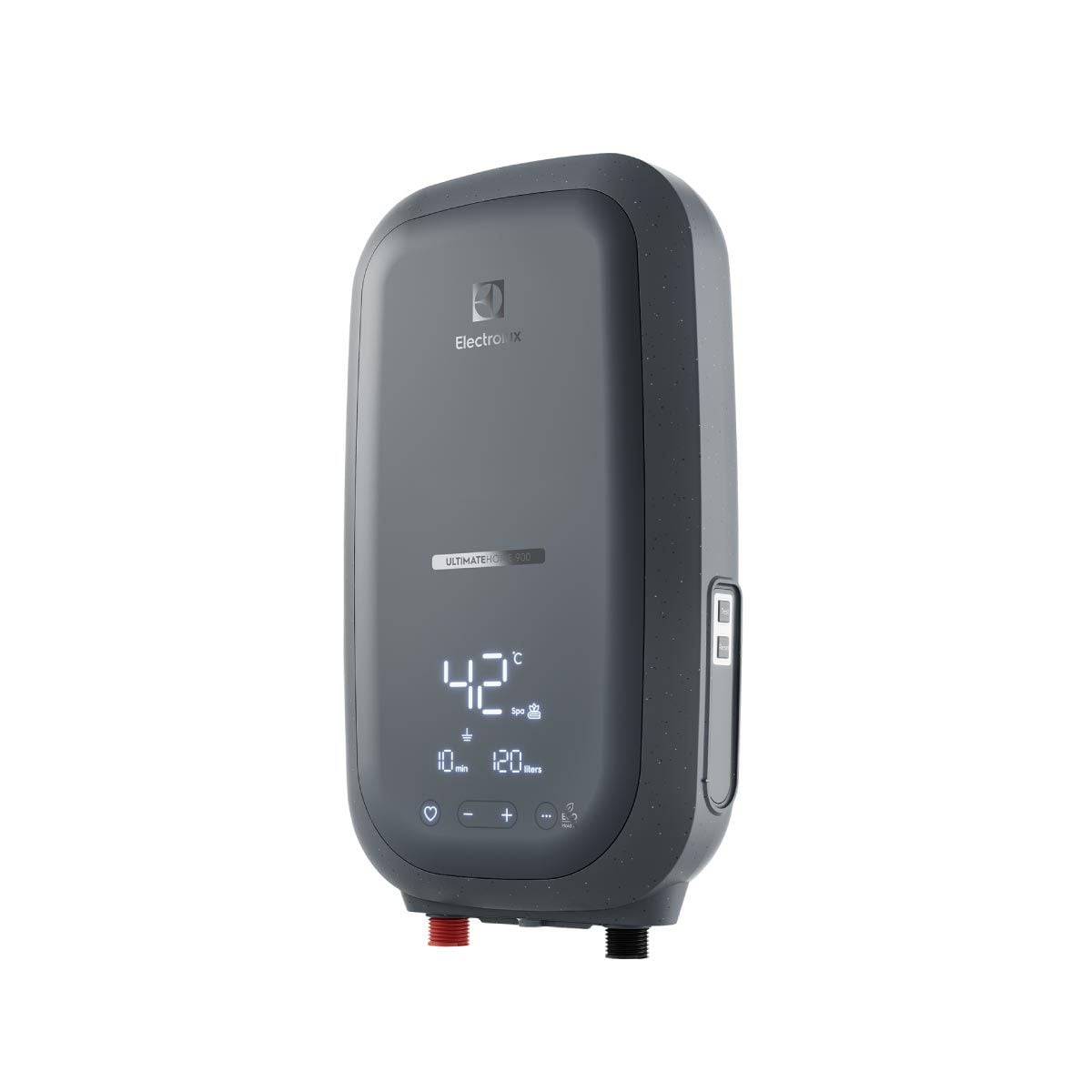 ELECTROLUX เครื่องทำน้ำอุ่น4800W ดิจิตอล+ราวสไลด์ สีดำ Series900 รุ่น EWE481SX1G6