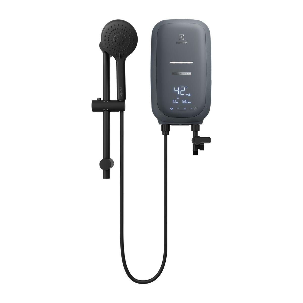 ELECTROLUX เครื่องทำน้ำอุ่น4800W ดิจิตอล+ราวสไลด์ สีดำ Series900 รุ่น EWE481SX1G6