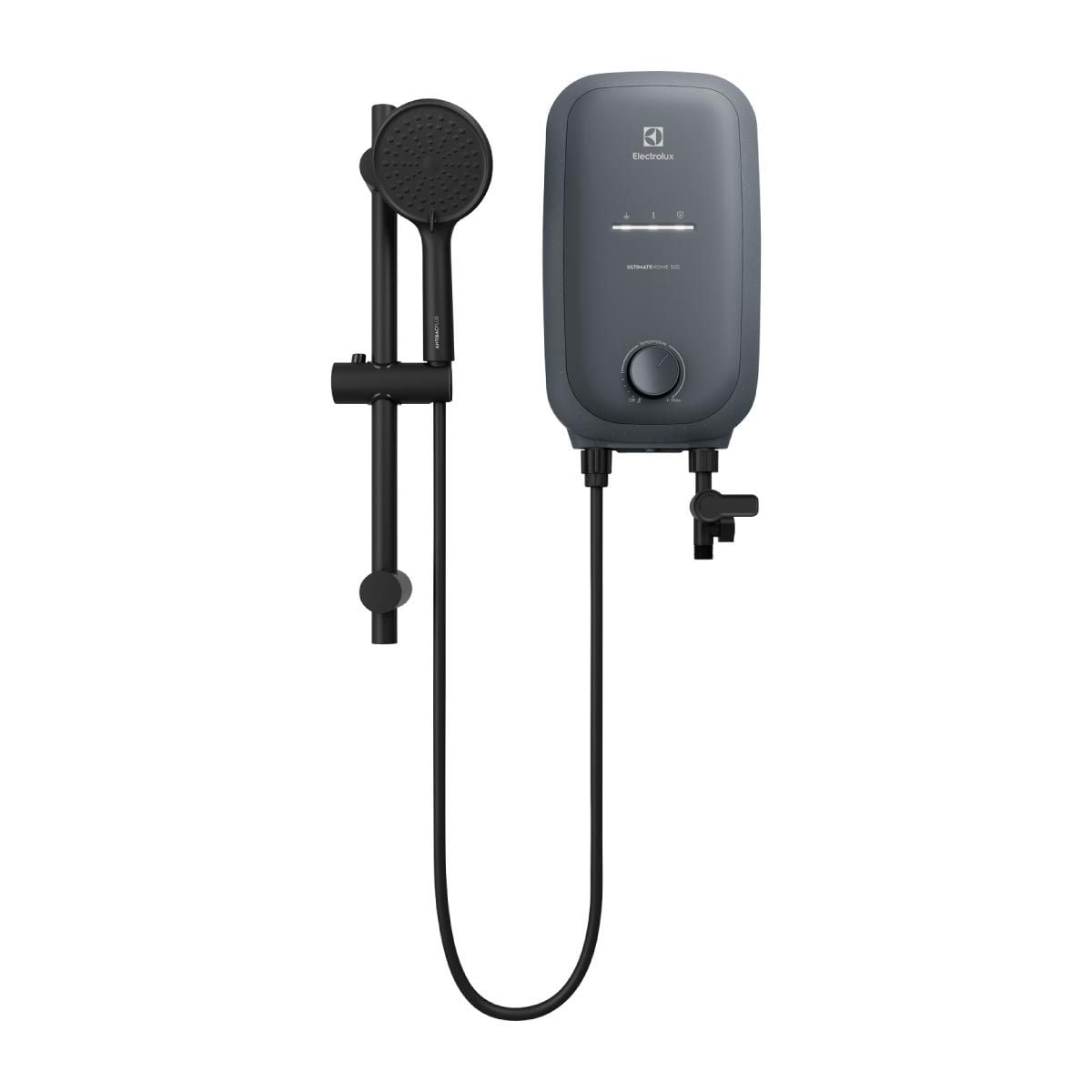 ELECTROLUX เครื่องทำน้ำอุ่น6000W+ราวสไลด์ สีดำ Series500 รุ่น EWE601QX1G4