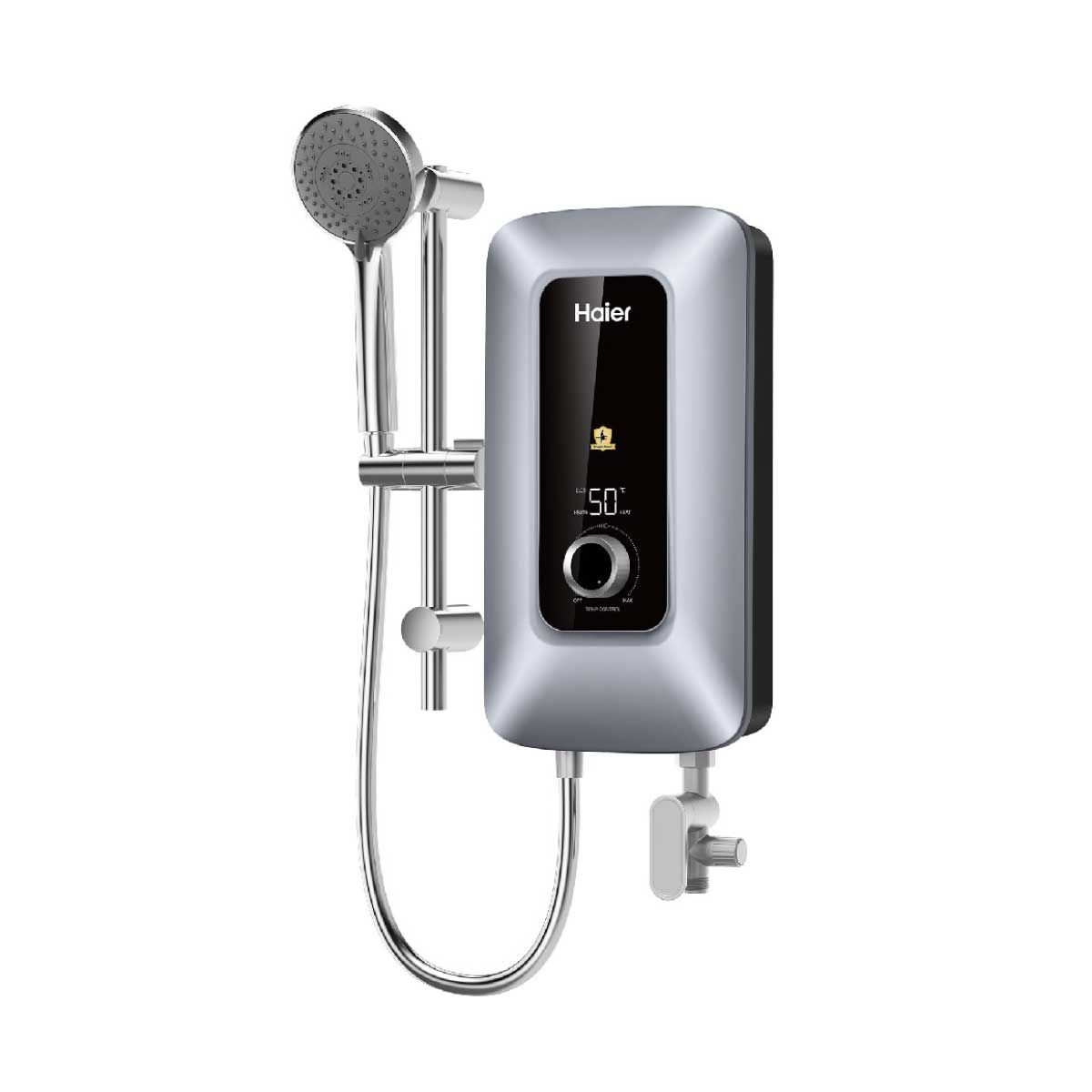 HAIER เครื่องทำน้ำอุ่น4500W+ราวสไลด์ สีเงิน K Series รุ่น EI45E-K3CS