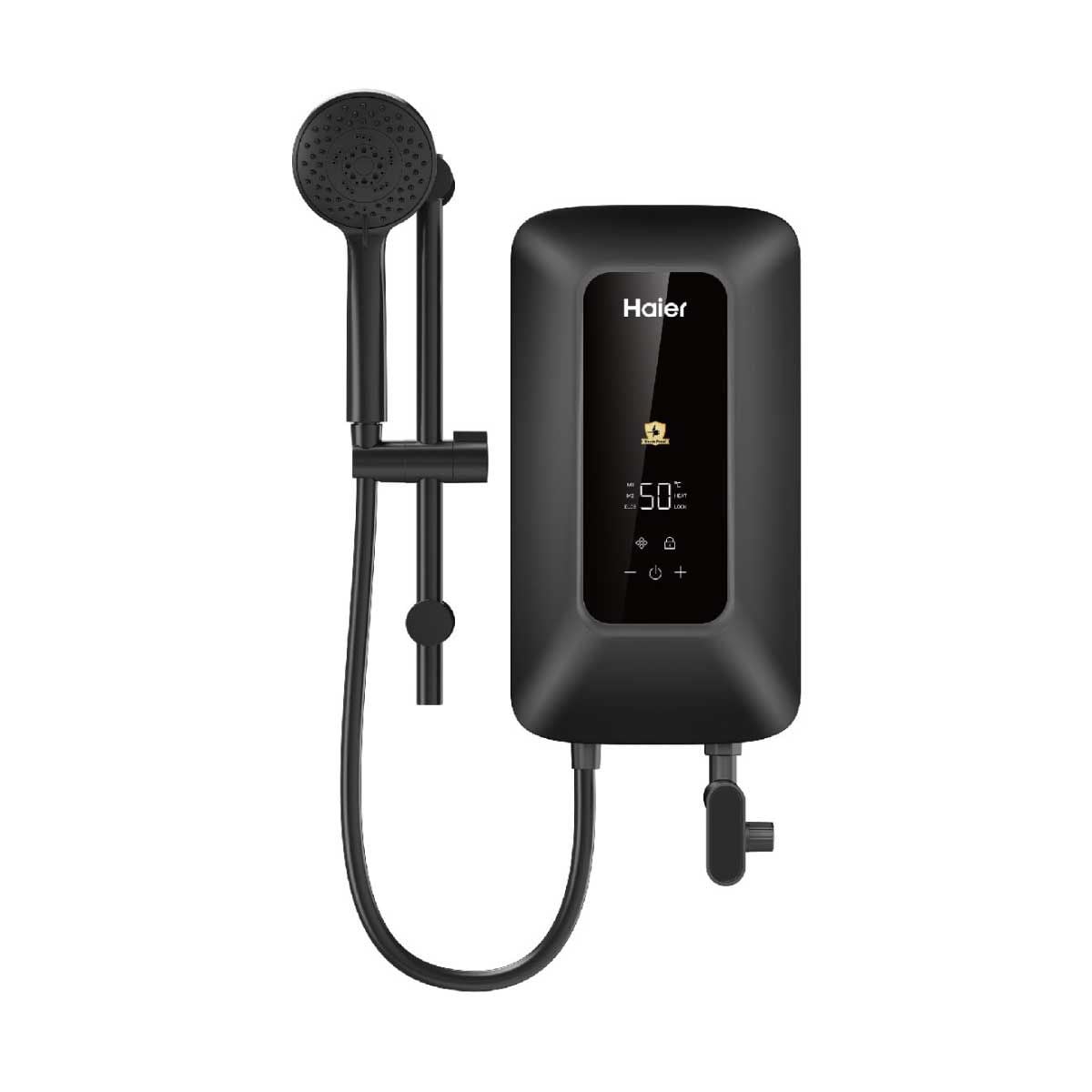 HAIER เครื่องทำน้ำอุ่น 4500W+ราวสไลด์ สีดำ K Series รุ่น EI45E-K5CB