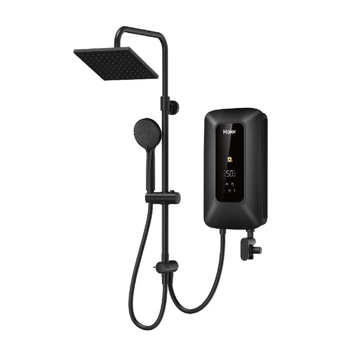 HAIER เครื่องทำน้ำอุ่น 5500W rain shower สีดำ K Series รุ่น EI55E-K5CBRS