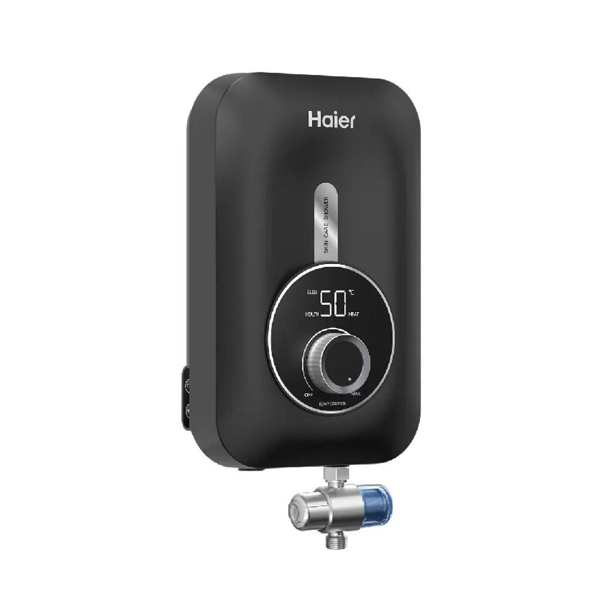 HAIER เครื่องทำน้ำอุ่น5500W+ราวสไลด์ สีดำEI55E-Q3CB-F