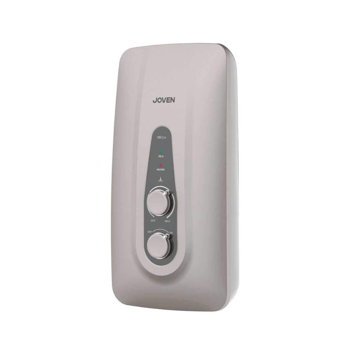JOVEN เครื่องทำน้ำอุ่น4500W+ราวสไลด์ สีเทาอ่อน รุ่น45SB11E/DS