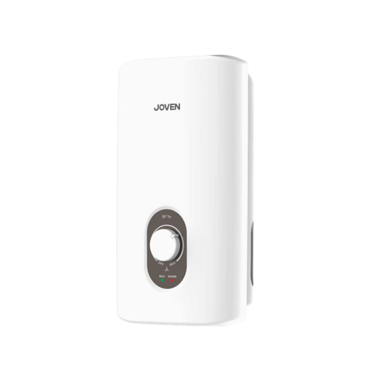 JOVEN เครื่องทำน้ำอุ่น 4500W ตัดไฟอัตโนมัติ+ชุดราวสไลด์ รุ่น 45SF7E