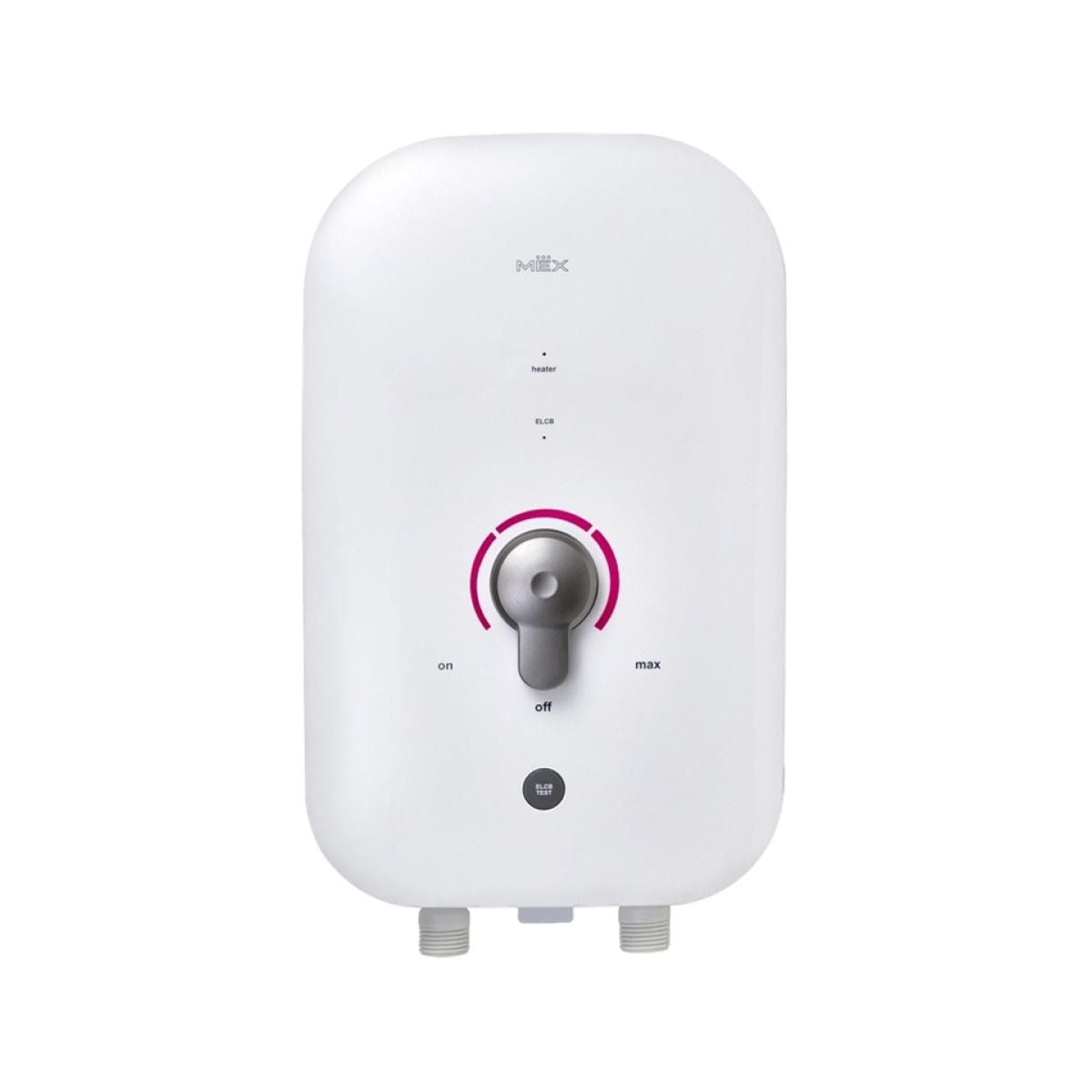 MEX เครื่องทำน้ำอุ่นMEX4500W+ราวสไลด์ สีขาวชมพู รุ่น COCO450(MR)