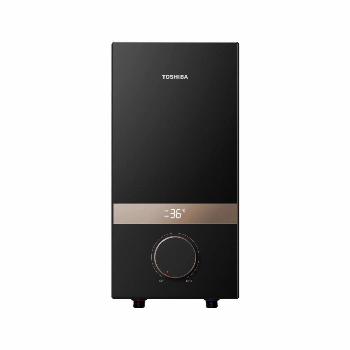 TOSHIBA เครื่องทำน้ำอุ่น4500W+ราวสไลด์ ดิจิตอล สีดำTWH45E MCNTH(K)-KB