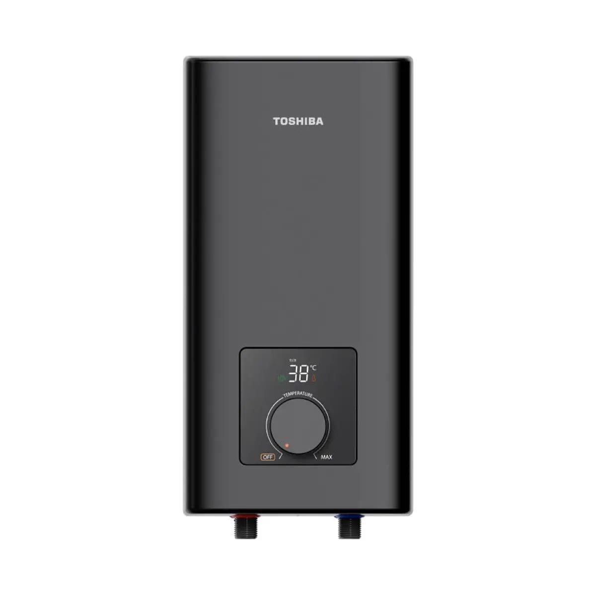 TOSHIBA  เครื่องทำน้ำอุ่น6000W+Rainshower สีดำรุ่น 60EFNTHKRS