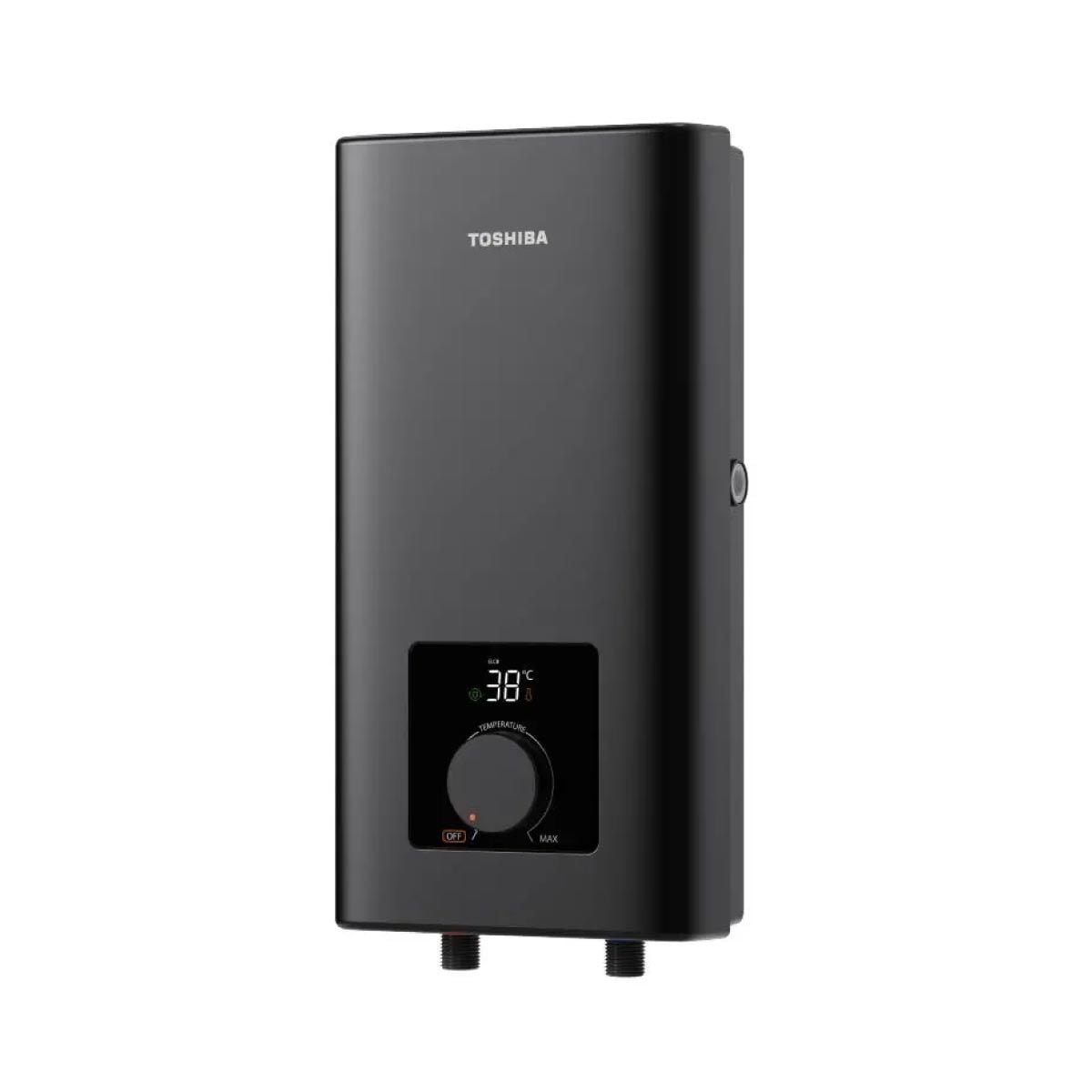 TOSHIBA  เครื่องทำน้ำอุ่น6000W+Rainshower สีดำรุ่น 60EFNTHKRS