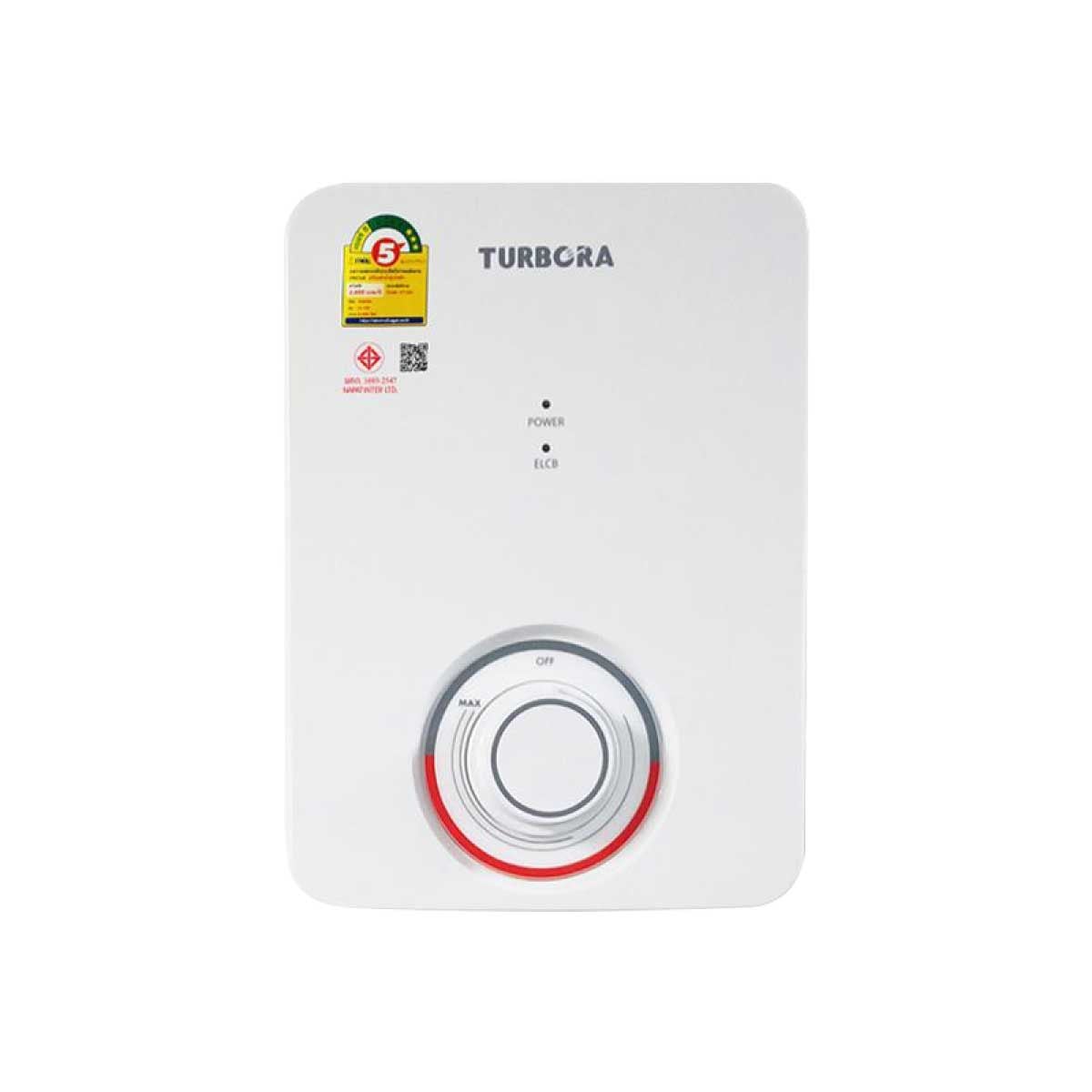 TURBORA เครื่องทำน้ำอุ่นไฟฟ้า4500วัตต์ สีขาว รุ่นCS-45E