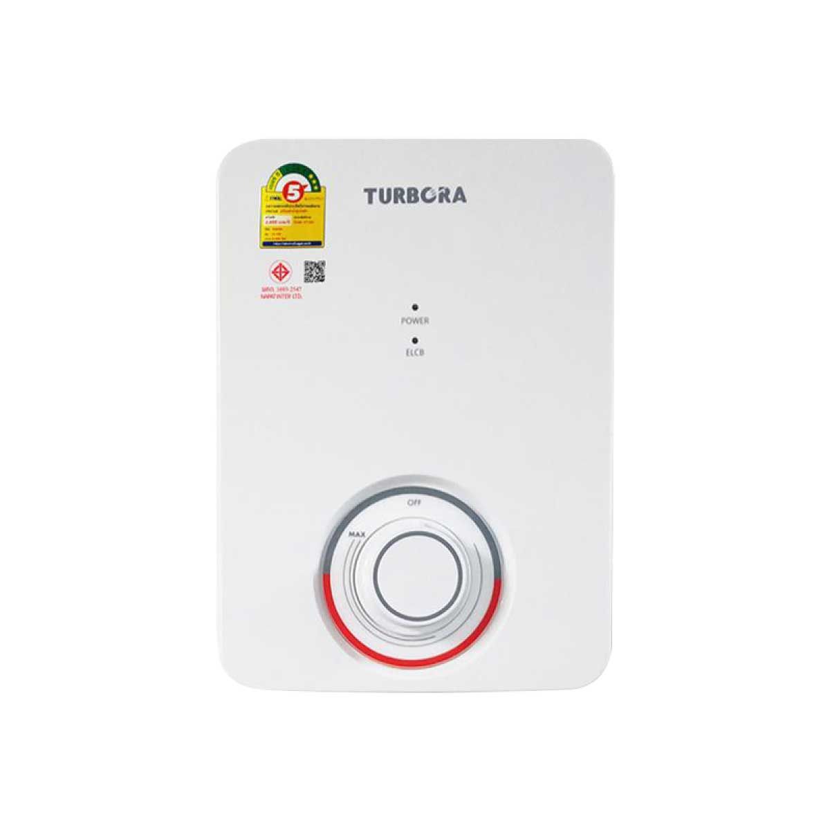 TURBORA เครื่องทำน้ำอุ่นไฟฟ้า4500วัตต์ สีขาว รุ่นCS-45E