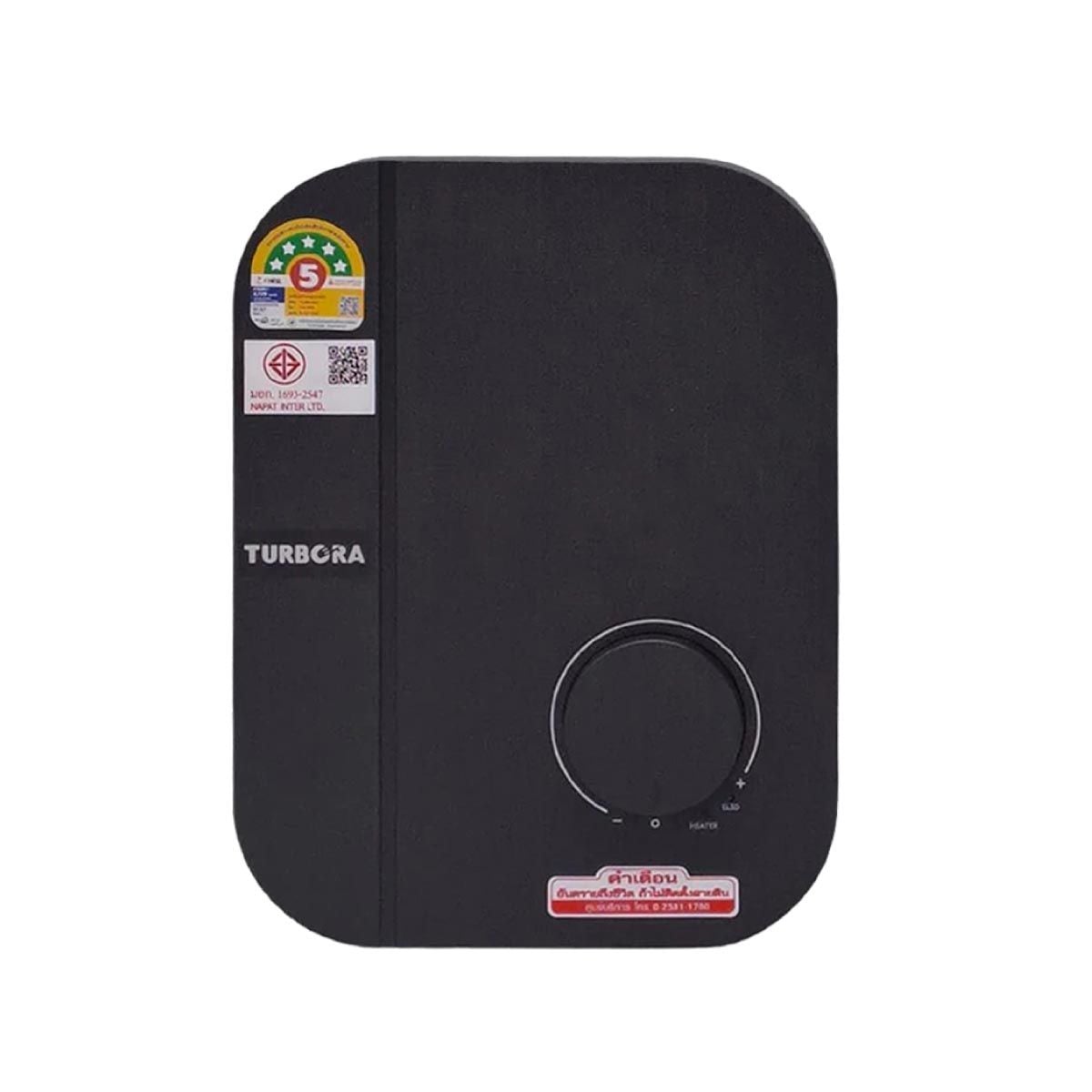 Turbora เครื่องทำน้ำอุ่น4500W ราวสไลด์ สีดำ รุ่น X4500/BK