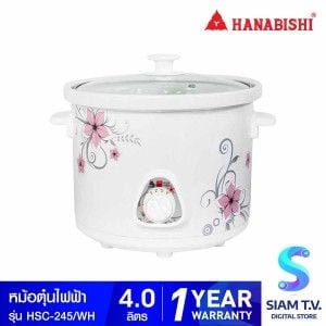 HANABISHI หม้อตุ๋นไฟฟ้า หม้อตุ๋นเซรามิค 4 ลิตร รุ่น HSC-245