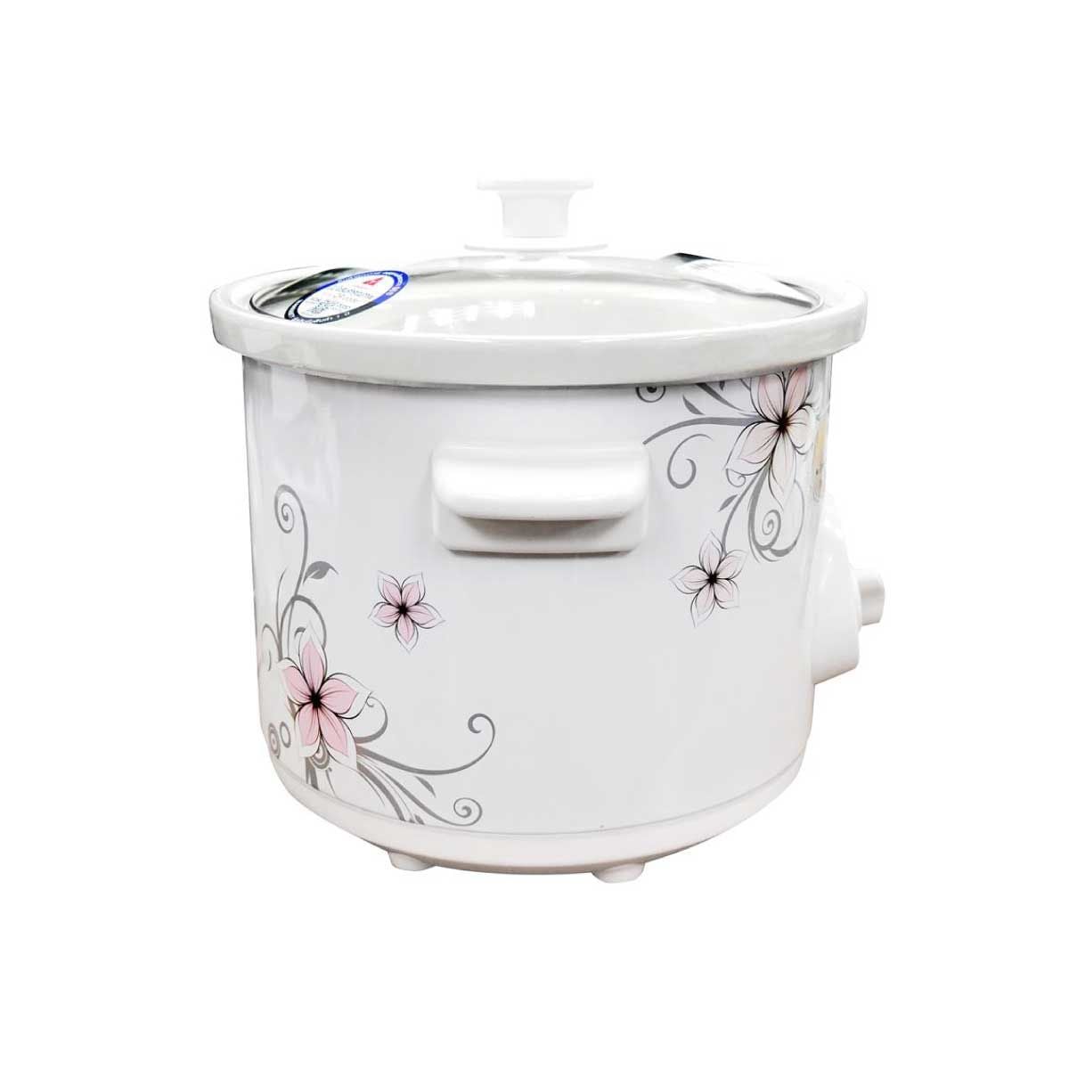 HANABISHI หม้อตุ๋นไฟฟ้า หม้อตุ๋นเซรามิค 4 ลิตร รุ่น HSC-245