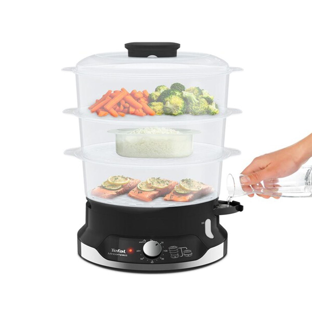 TEFAL หม้อนึ่งไฟฟ้า Ultracompact (800วัตต์, 9ลิตร) รุ่น VC204810