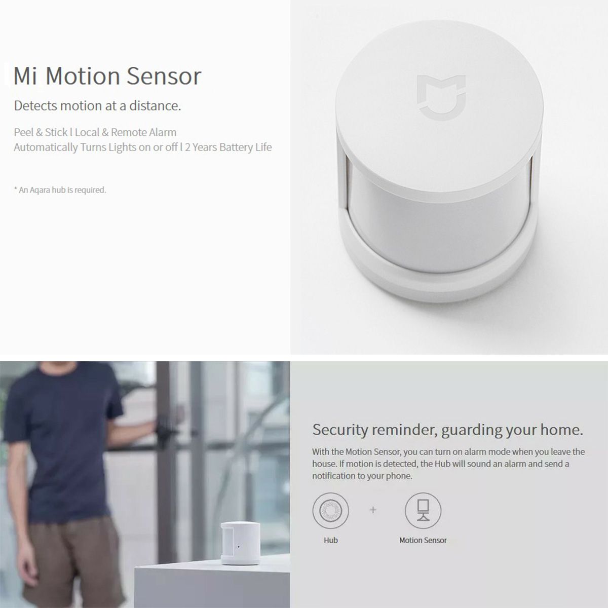 Xiaomi Mi Motion Sensor Global Version [XMI-YTC4041GL] เซ็นเซอร์ตรวจจับความเคลื่อนไหว
