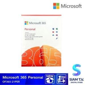 MICROSOFT OFFICE (ไมโครซอฟท์ออฟฟิศ) MICROSOFT 365 PERSONAL - ENGLISH P8 (QQ2-01398) (FPP) (อายุการใช้งาน 1 ปี)