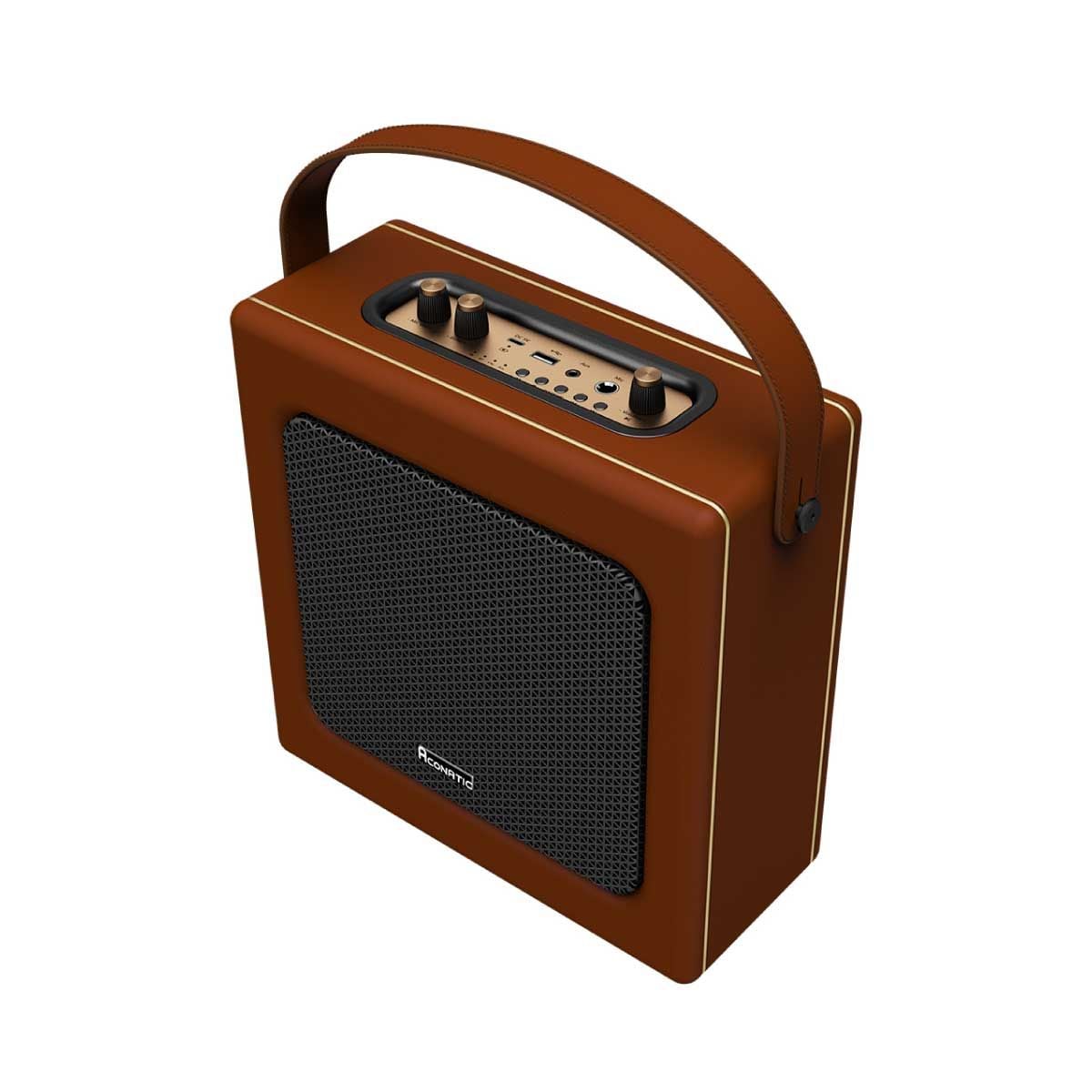 ACONATIC ชุดลำโพง Retro Speaker กำลังขับ 40W รุ่น AN-RT401 พร้อมไมโครโฟน