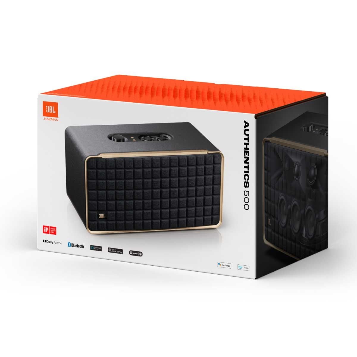 JBL ลำโพงบลูทูธและ WiFi Dolby Atmos รุ่น Authentics500 สีดำ กำลังขับ 270 W
