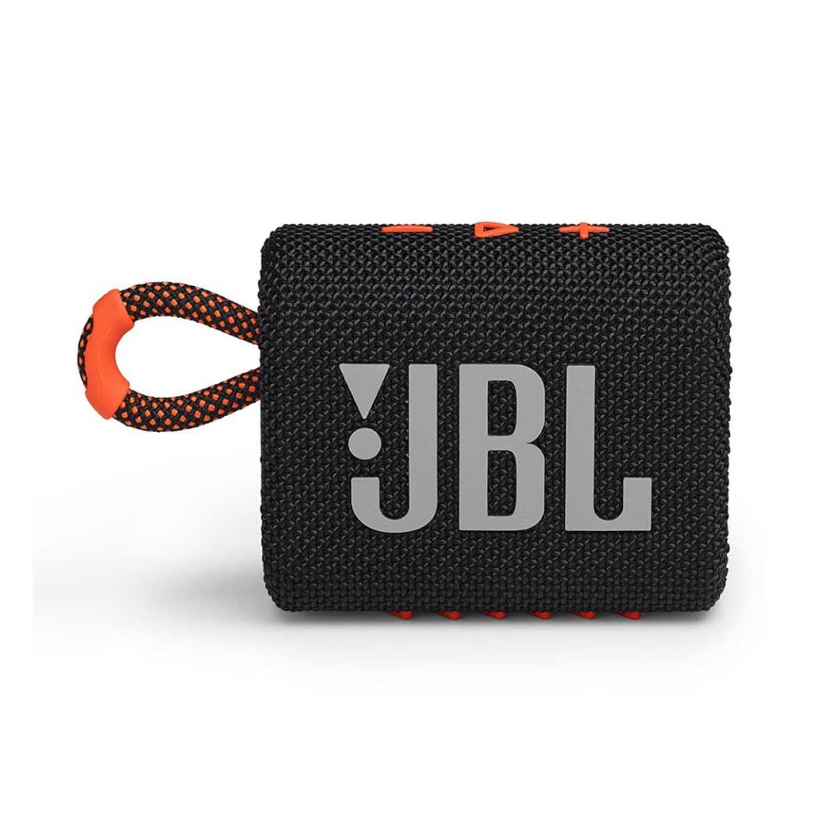 JBL ลำโพงพกพาบลูทูธ รุ่น GO3/BKOR สี Black/Orange กันน้ำ/กันฝุ่น