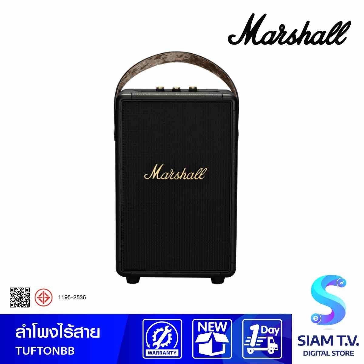 MARSHALL ลำโพง  Bluetooth Speaker รุ่น TUFTONBB Black and Brass