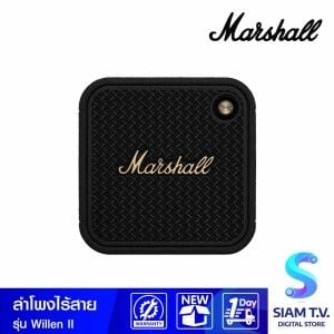 MARSHALL WILLEN II ลำโพงพกพาไร้สาย รุ่น WILLENIIBB BLACK&BRASS กันน้ำกันฝุ่น