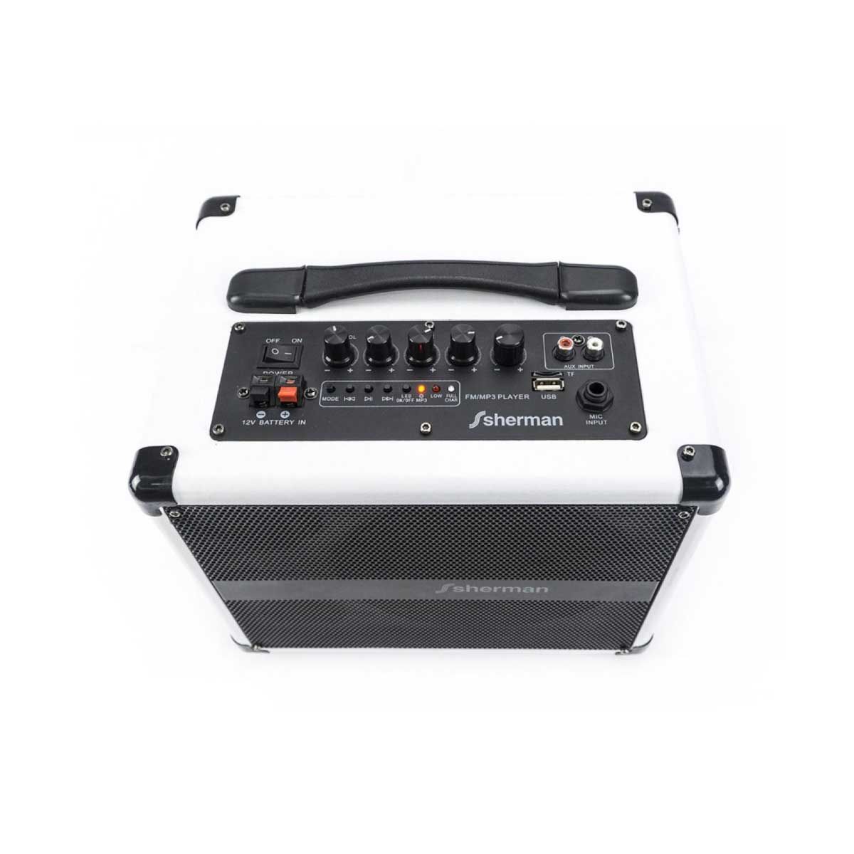 SHERMAN ลําโพงกระเป๋าหิ้วพร้อมไมค์ลอย 50 W รุ่น APS-107