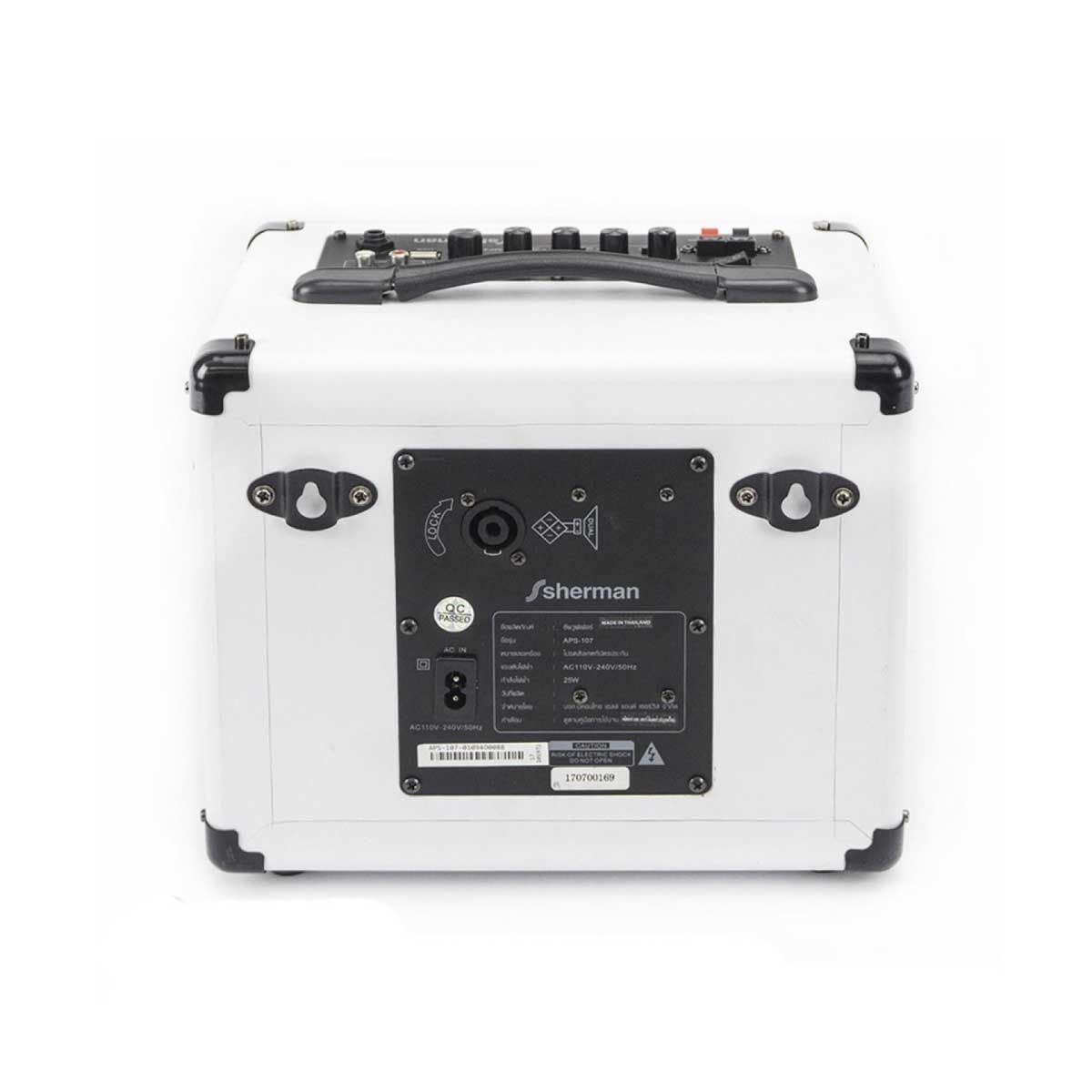 SHERMAN ลําโพงกระเป๋าหิ้วพร้อมไมค์ลอย 50 W รุ่น APS-107