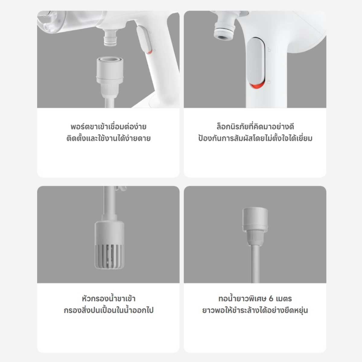 Xiaomi Cordless Pressure Washer - ปีนฉีดน้ำไร้สายแรงดันสูง