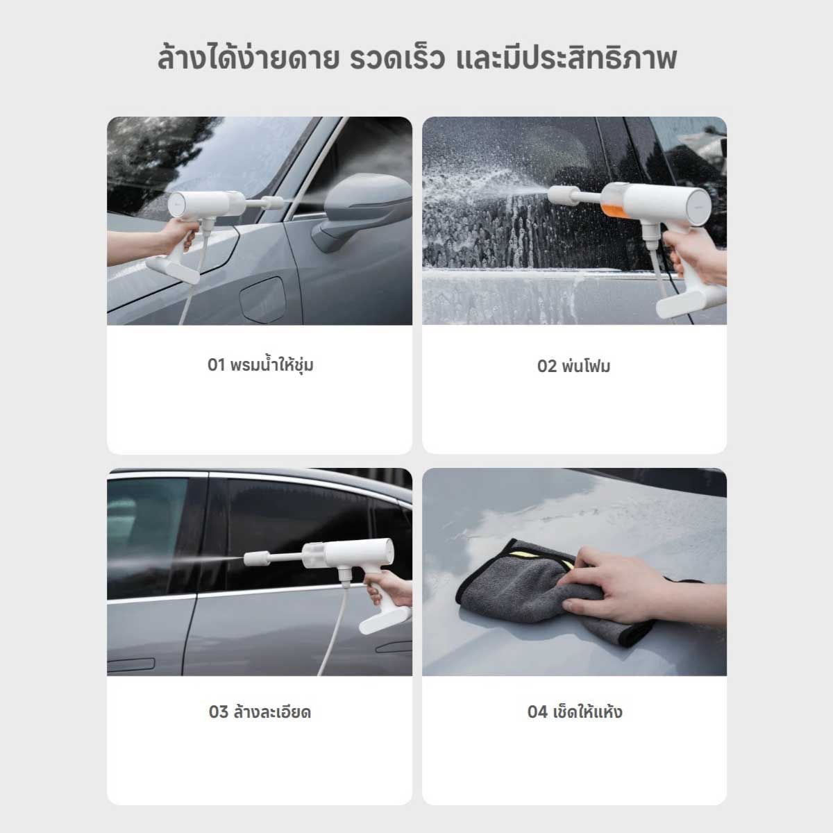 Xiaomi Cordless Pressure Washer - ปีนฉีดน้ำไร้สายแรงดันสูง
