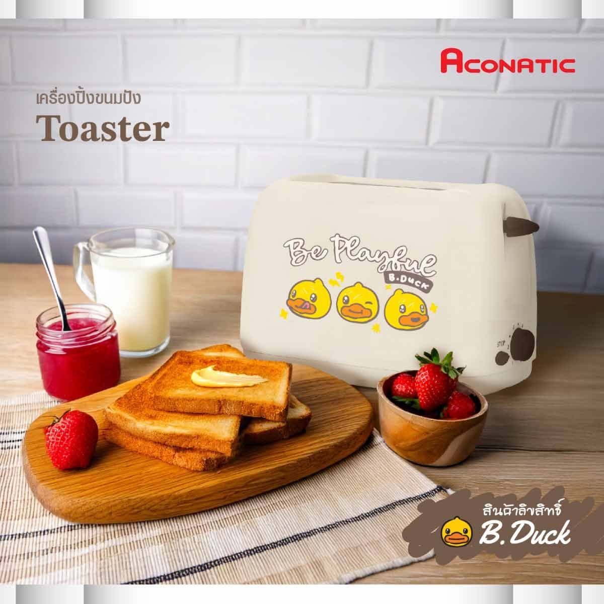 ACONATIC  เครื่องปิ้งขนมปัง600W รุ่นAN-TT7540