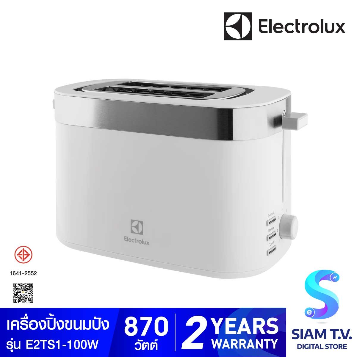 ELECTROLUX เครื่องปิ้งขนมปัง รุ่น E2TS1 100W