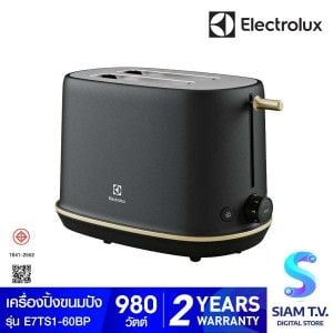 ELECTROLUX เครื่องปิ้งขนมปัง รุ่น E7TS1-60BP  (สี Black Pearl)