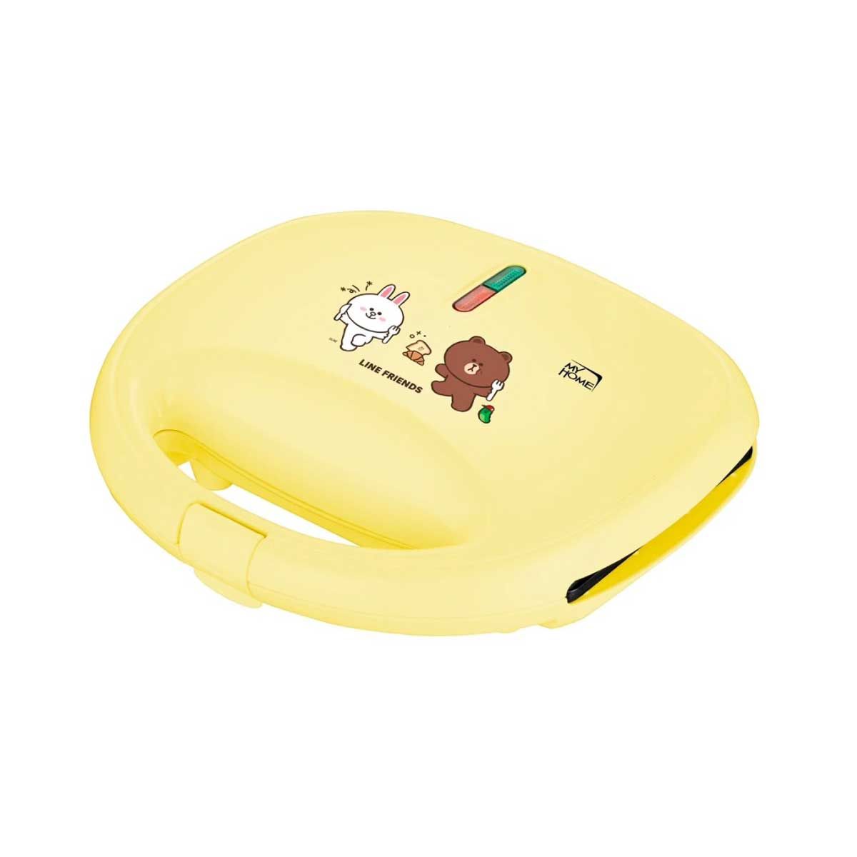 MY HOME เครื่องทำแซนวิส LINE FRIENDS สีเหลือง รุ่น SW-243/YL