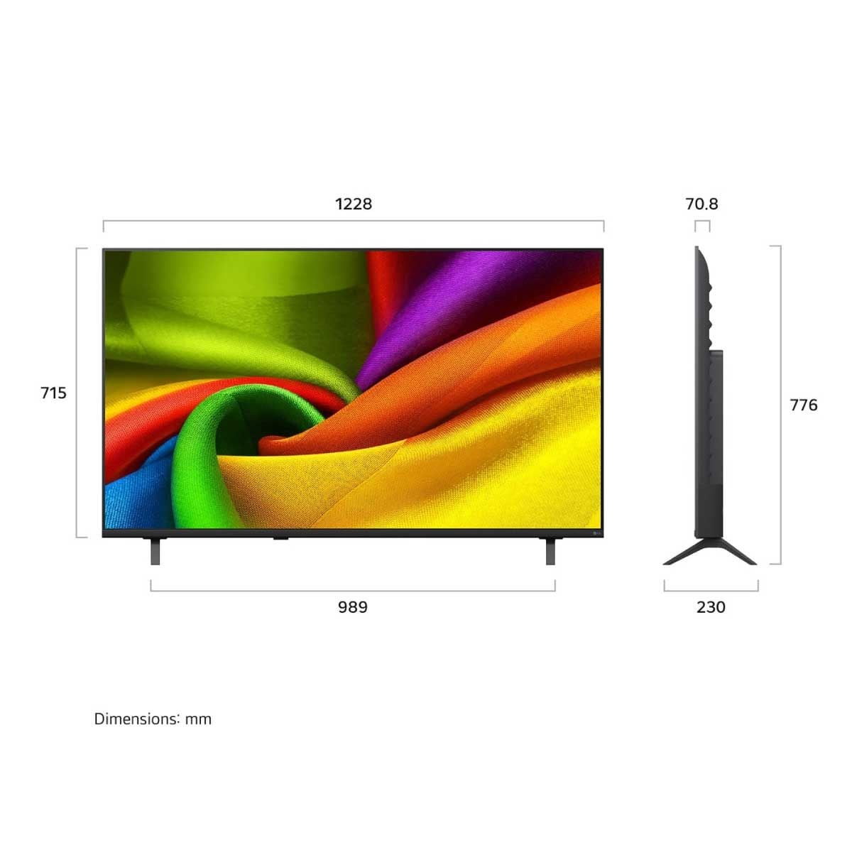 LG QLED TV NANO 4K AI รุ่น 55NU855BPSA Smart TV ขนาด 55 นิ้ว