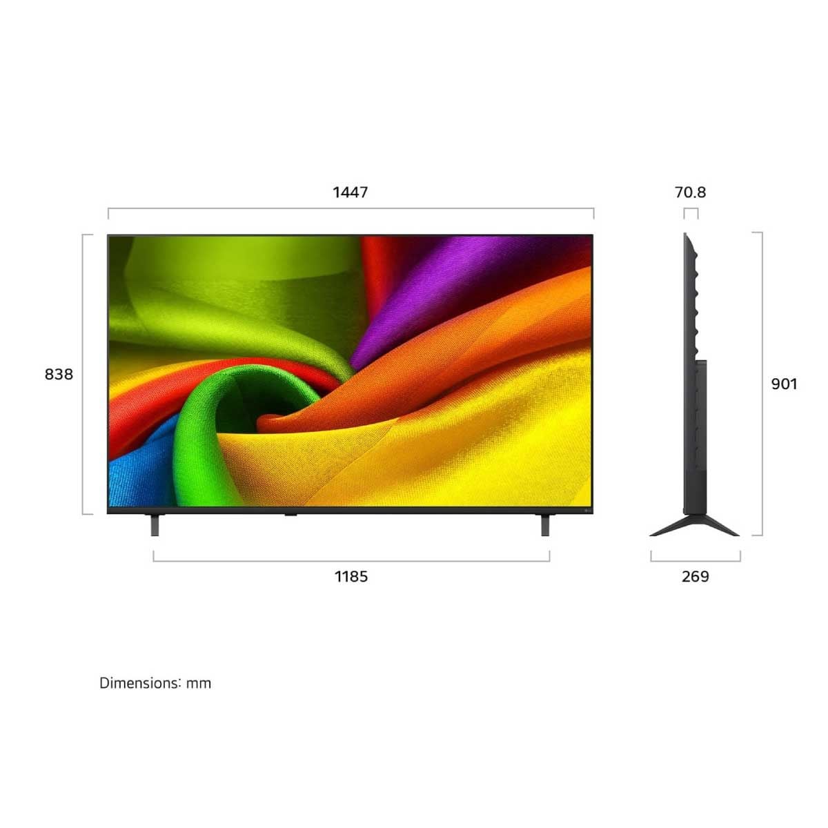 LG NANO LED UHD TV 4K AI รุ่น 65NU835BPSA  Smart TV ขนาด 65 นิ้ว