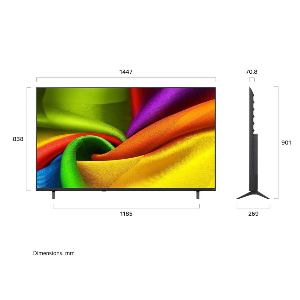 LG QLED TV NANO 4K AI รุ่น 65NU855BPSA Smart TV ขนาด 65 นิ้ว