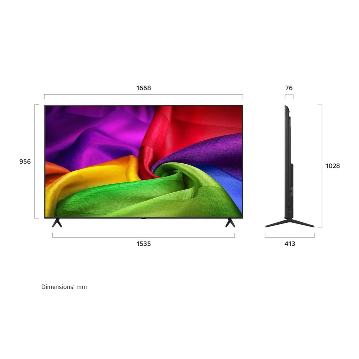 LG QLED TV NANO 4K AI รุ่น75NU805BPSB Smart TV ขนาด 75 นิ้ว