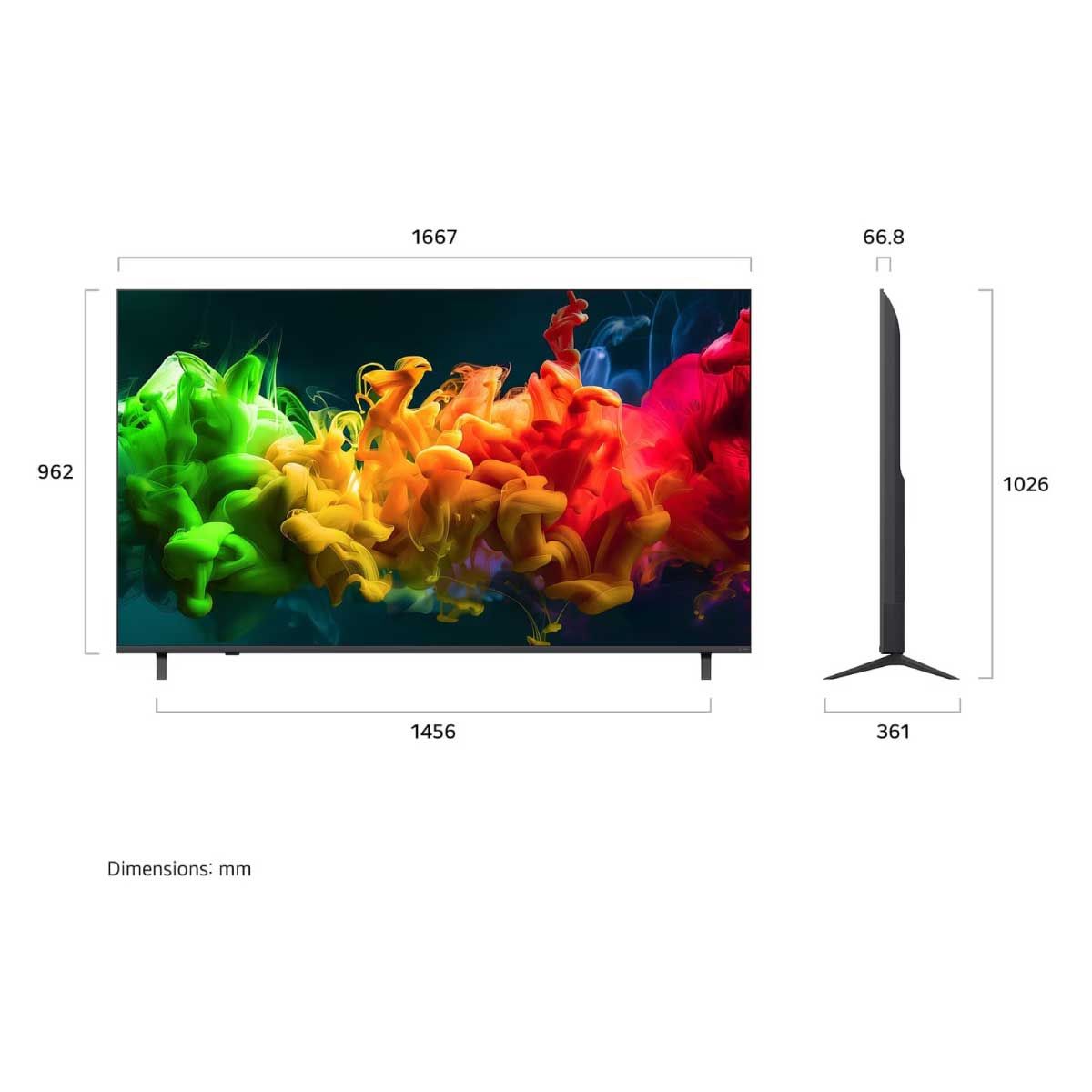 LG Mini LED TV 4K AI 120Hz รุ่น 75QNED80BSA Smart TV 75 นิ้ว