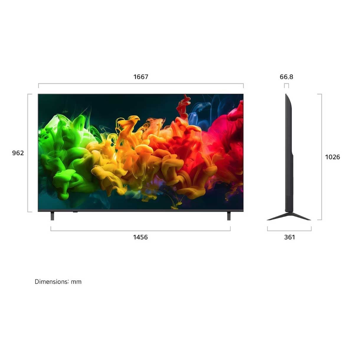 LG Mini LED TV 4K AI 120Hz รุ่น 75QNED86BSA Smart TV 75 นิ้ว