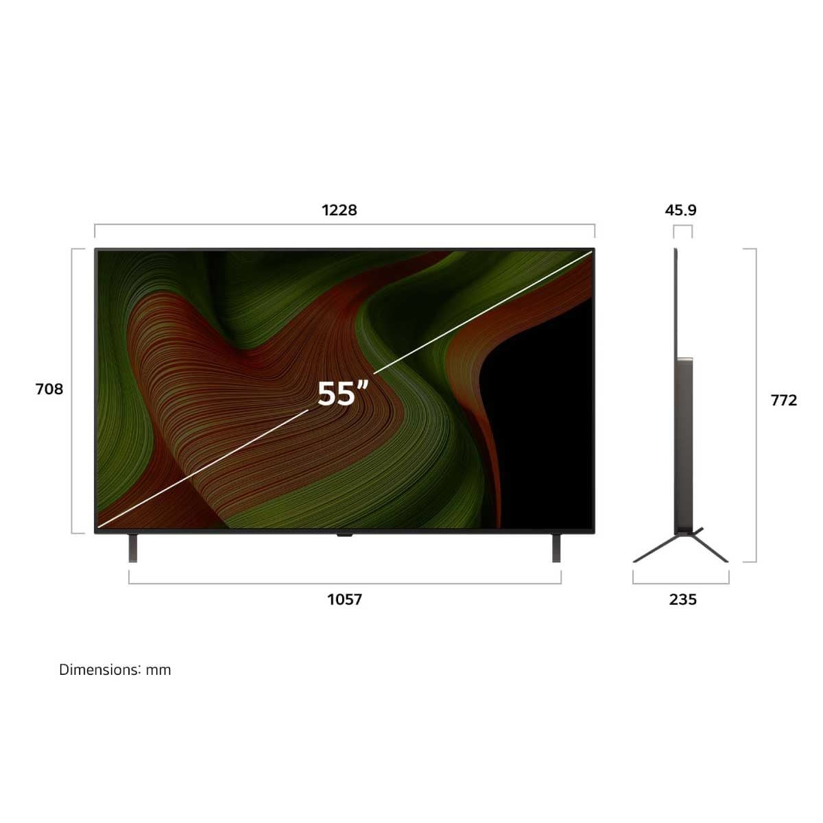 LG OLED AI B5 Smart TV 4K 120Hz รุ่น OLED55B5PSA Magic AI Remote  สมาร์ททีวี 55 นิ้ว